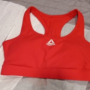 Reebok Bright Red Racerback Sports Bra